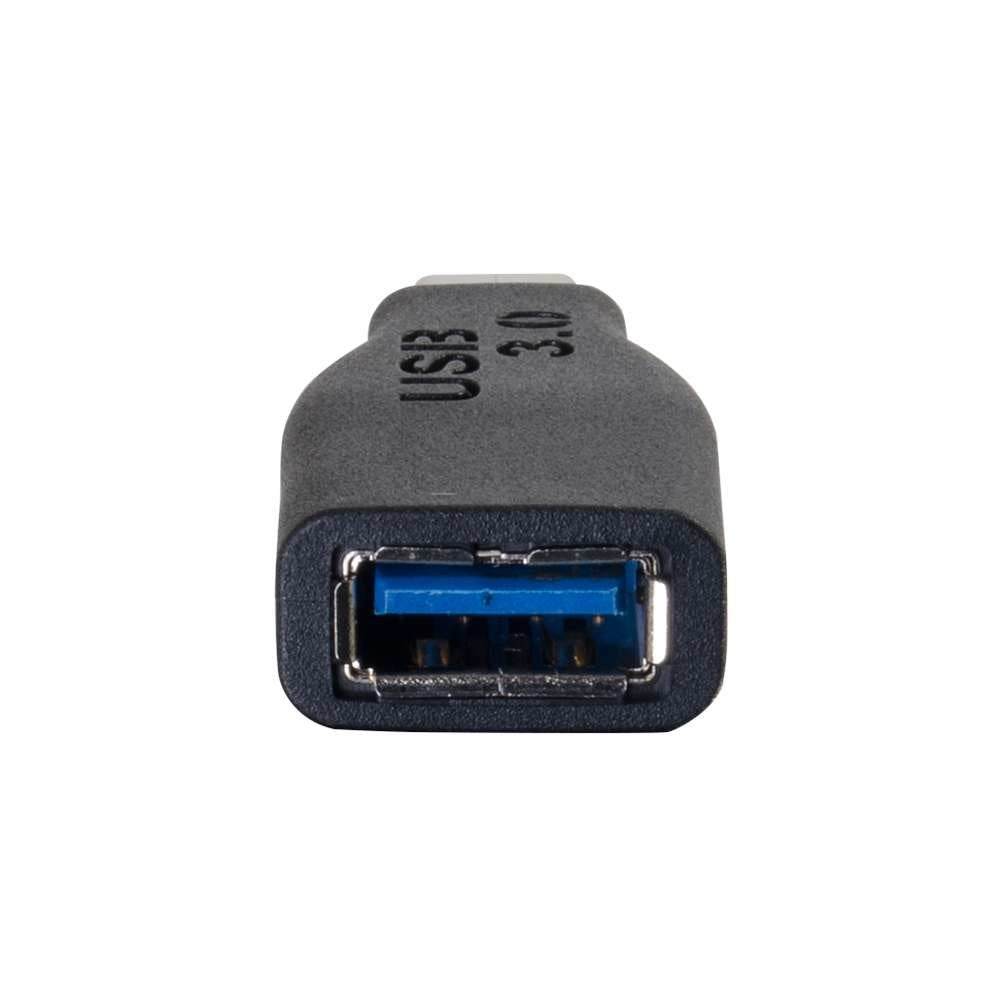 C2G USB 3.0 Adapter USB C to A Black 1.5 Inches 28868