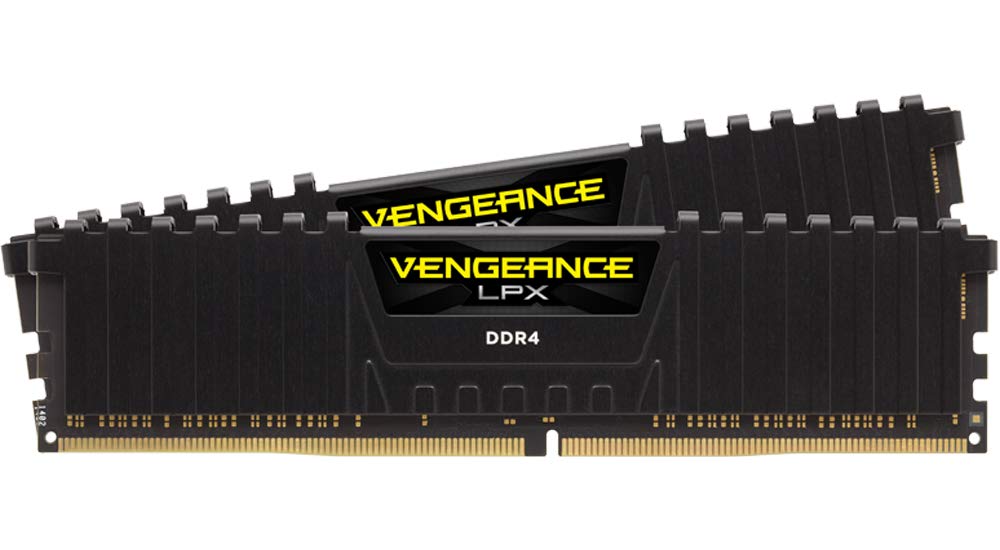 Corsair Vengeance LPX 32GB (2x16GB) 3200MHz C16 DDR4 DRAM Memory Kit - Black (CMK32GX4M2B3200C16)