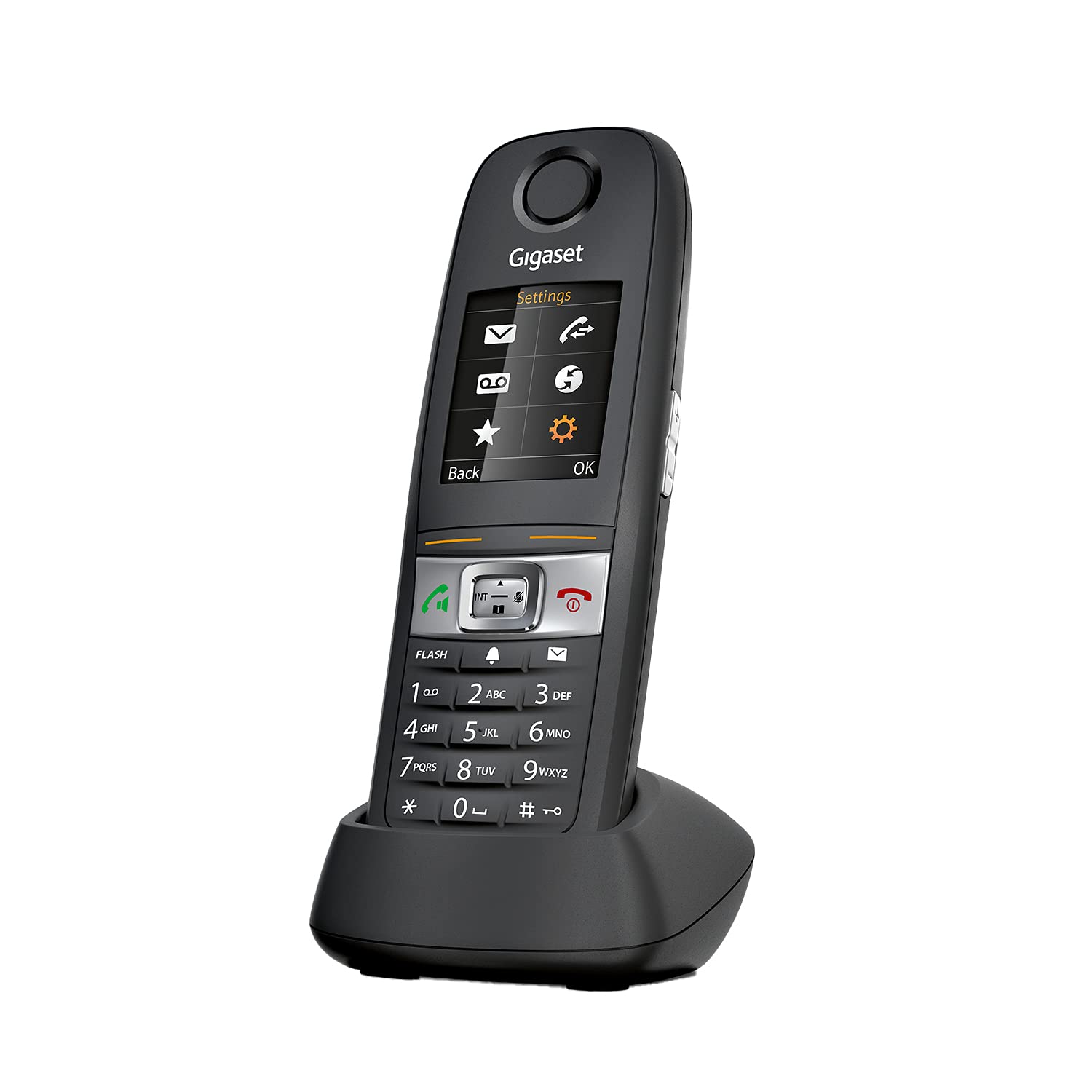 Gigaset E630H � Additional Handset   Cordless Phone   Robust And Durable, Resistant To Water Splash, Dust And Shock, For Diy Enthusiasts, Skilled Craftsmen, Gardeners And Mechanics, Black