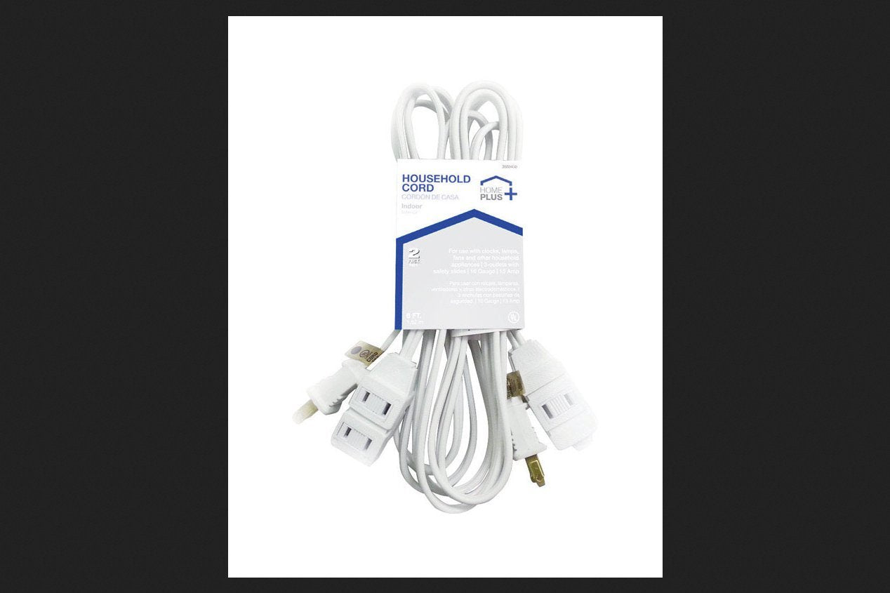 Home Plus Ext Cord Cube16/2 Wht 6