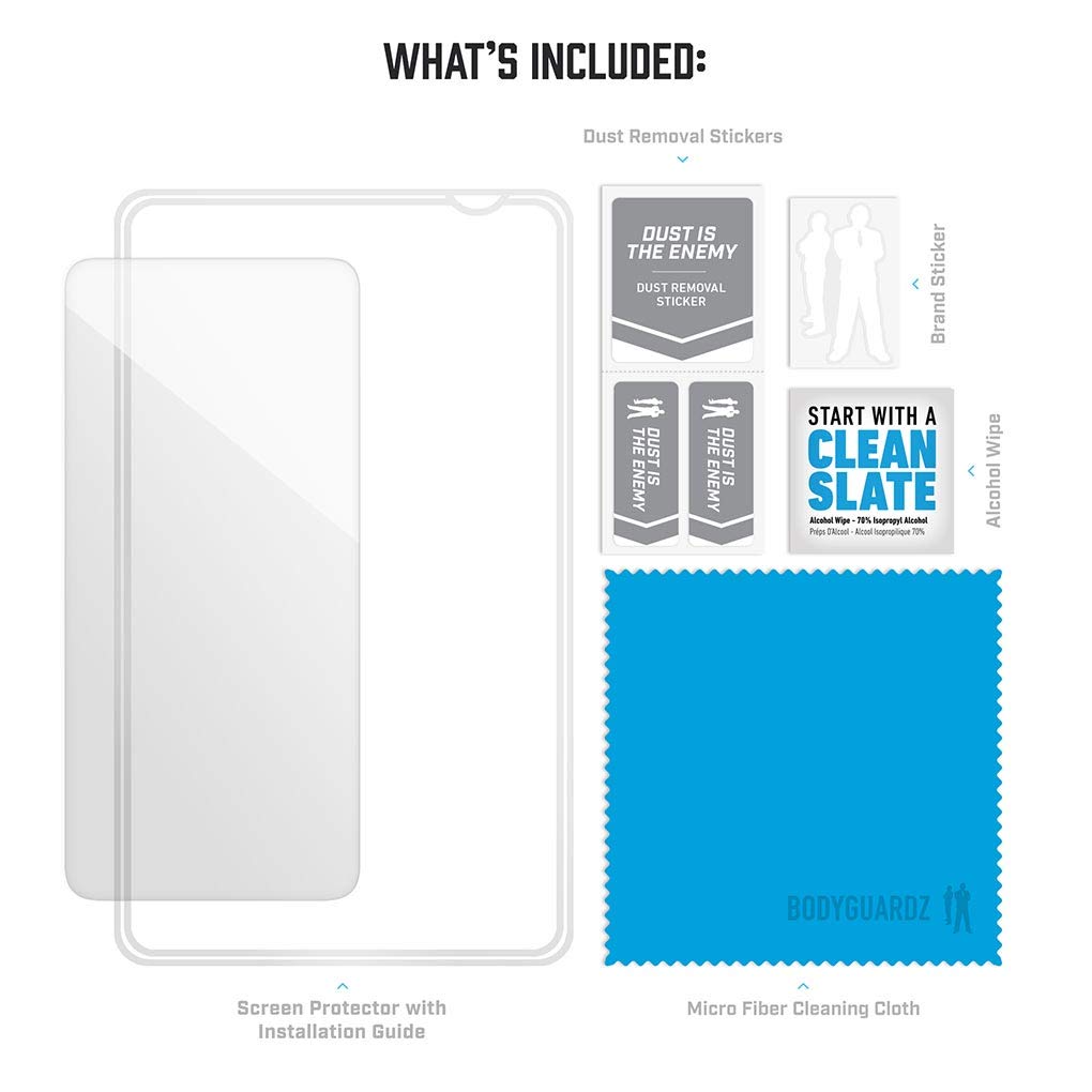 Bodyguardz   Pure Arc Samsung Galaxy Note9 Glass Screen Protector 9H Tempered Glass Screen Protector