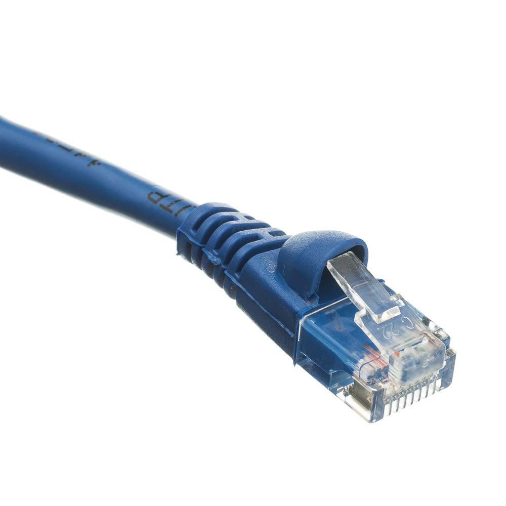 Cablewholesale 5 Foot Blue Cat6A Ethernet Patch Cable, Snagless/Boot With Rj45 Connector, 500 Mhz, 24 Awg, Utp(Unshielded Twiste