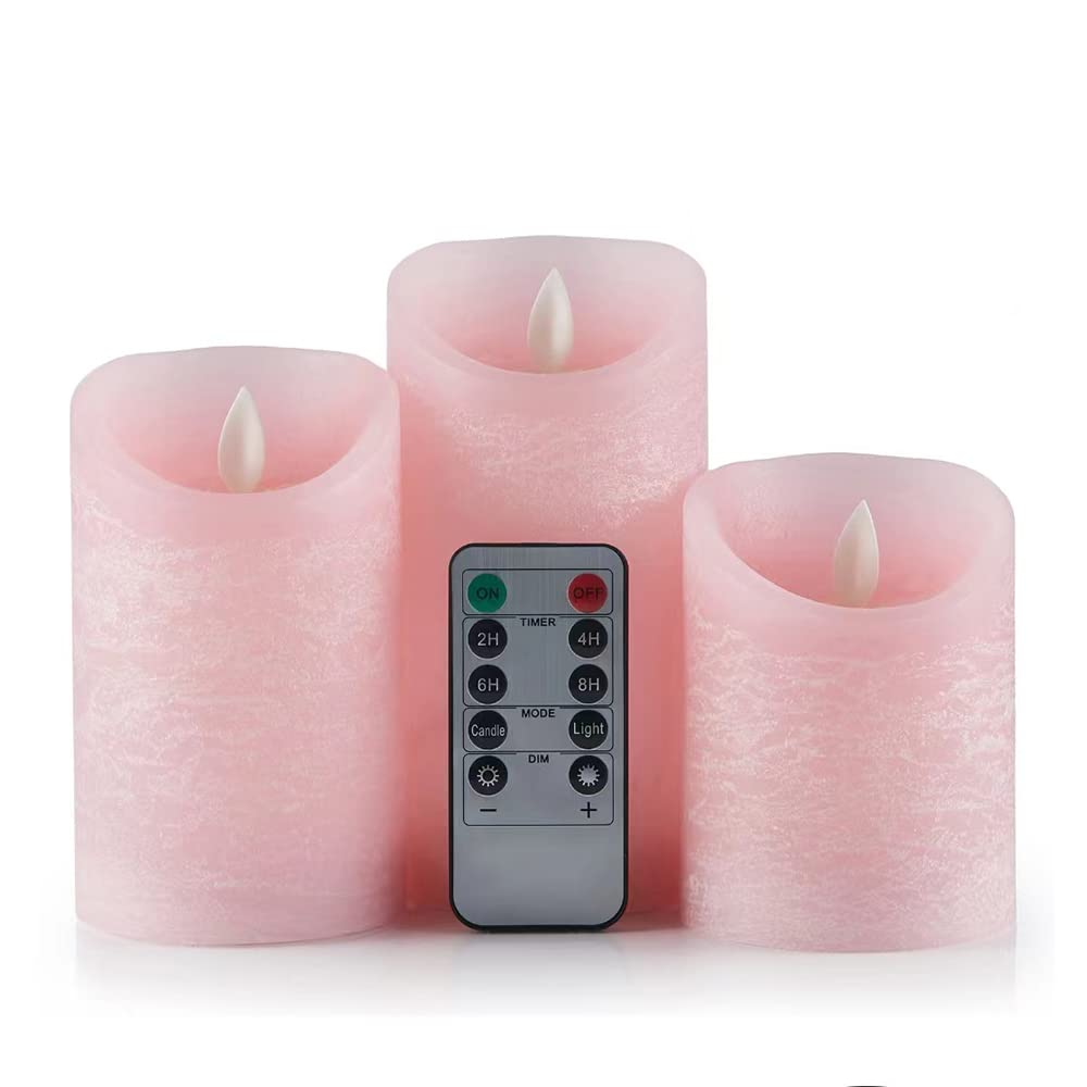 Oulex Flickering Flameless Candles with Battery Operated and Remote Control, Most Realistic LED Candles with Timer, Real Wax Pil