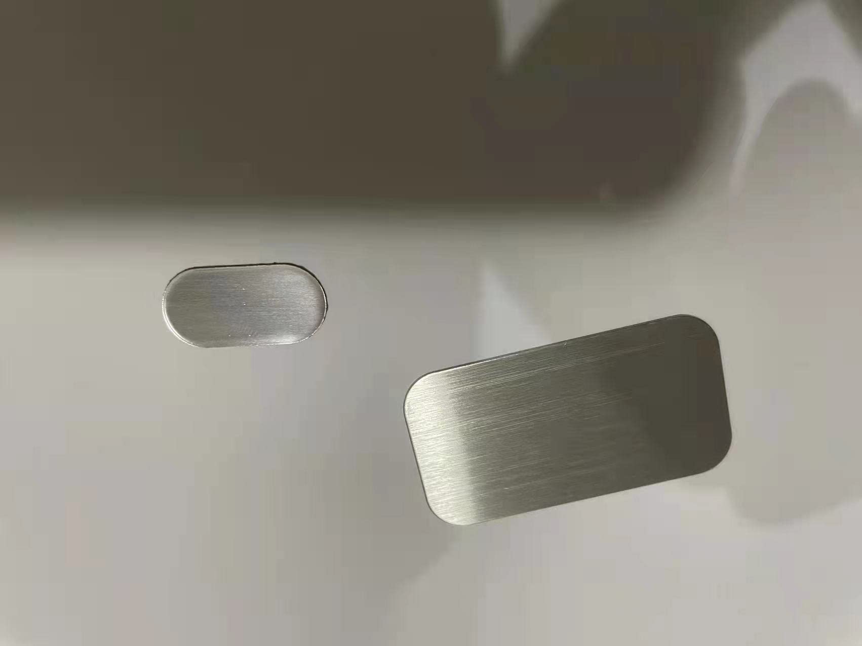 Mini Metal Plates For Magnetic Mount, Wall, Phone Holder, Case, Magnet, Crafts, Diy. Kit Of 32 Silver Small 0.4'' X 0.8'' Iron D