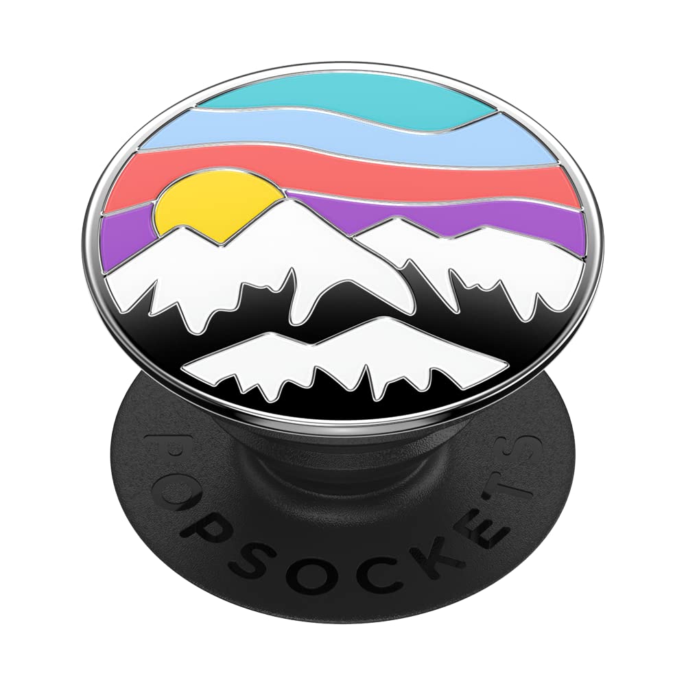 Popsockets Phone Grip With Expanding Kickstand, Kickstand   Enamel Altitude Adjustment