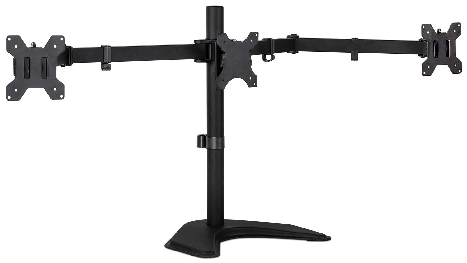 Mount-It! Triple Monitor Stand for Desk, 3 Monitor Mount Fits 19-27 Screens, Holds 15.4 lbs Each, Full Motion Triple Monitor Arm