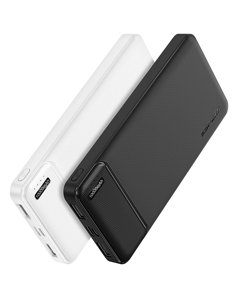 Asperx 2 Pack 10000Mah Usb C Output Portable Charger Power Bank Fast Charging, Portable Phone Charger External Battery Pack For