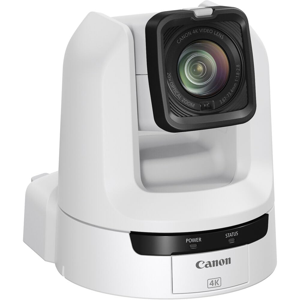 Canon Cr N300 Pro Ptz Camera Wh 20X Optical Zoom Lens, 1 2/3    4K 30P Hybrid Af Sensor, 3G Sdi, Hdmi, Ip, Usb Video Out, Ndi Hx