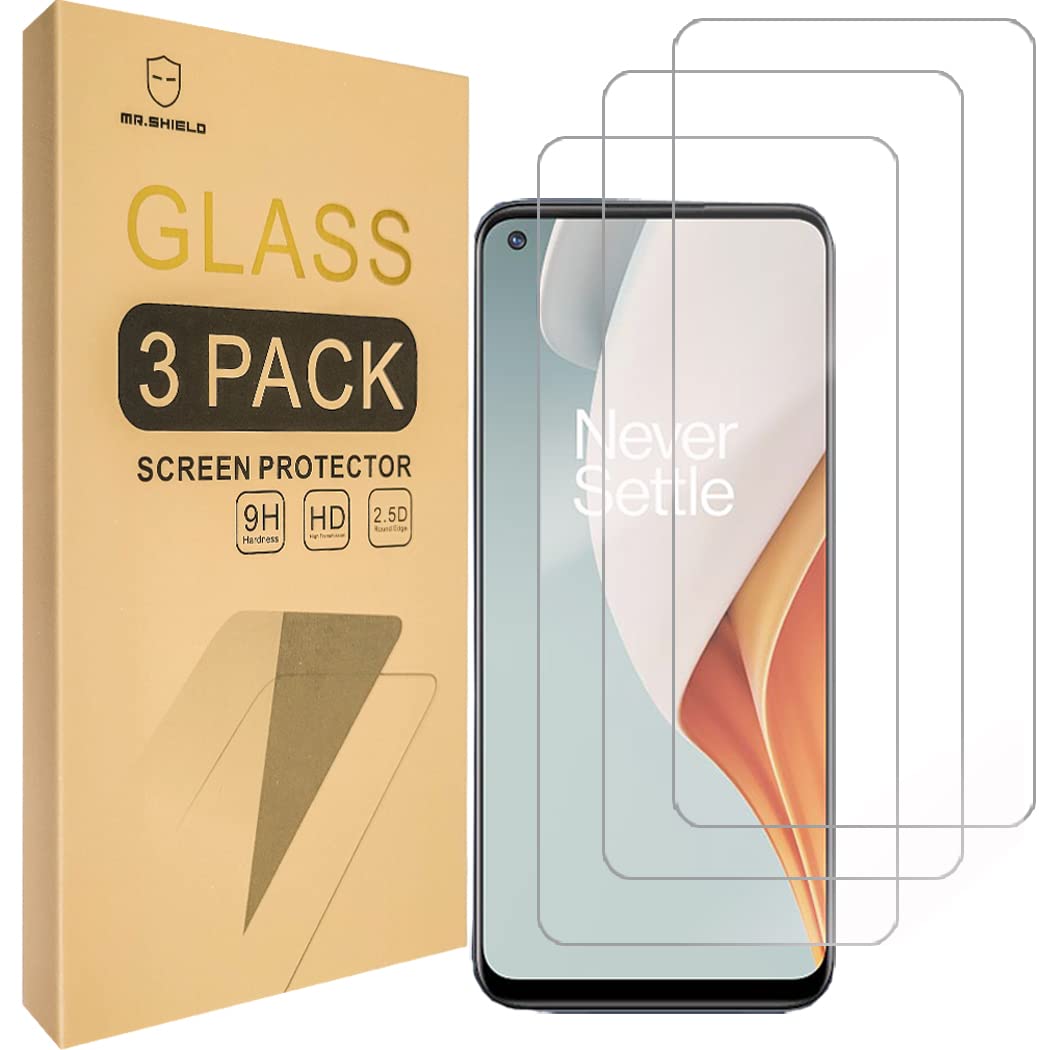 Mr.Shield [3 Pack] Designed For Oneplus (Nord N10 5G) [Tempered Glass] Screen Protector [Japan Glass With 9H Hardness] With Life