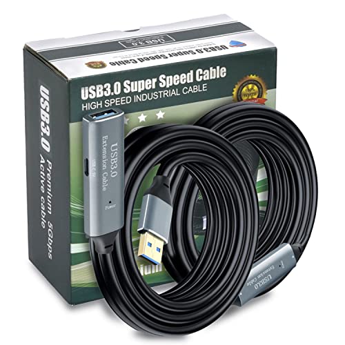 Storite 15 Meter Active Usb 3.0 Extension Cable Usb 3.0 Male To Female Extender Cord With Signal Booster Compatible With Game Co