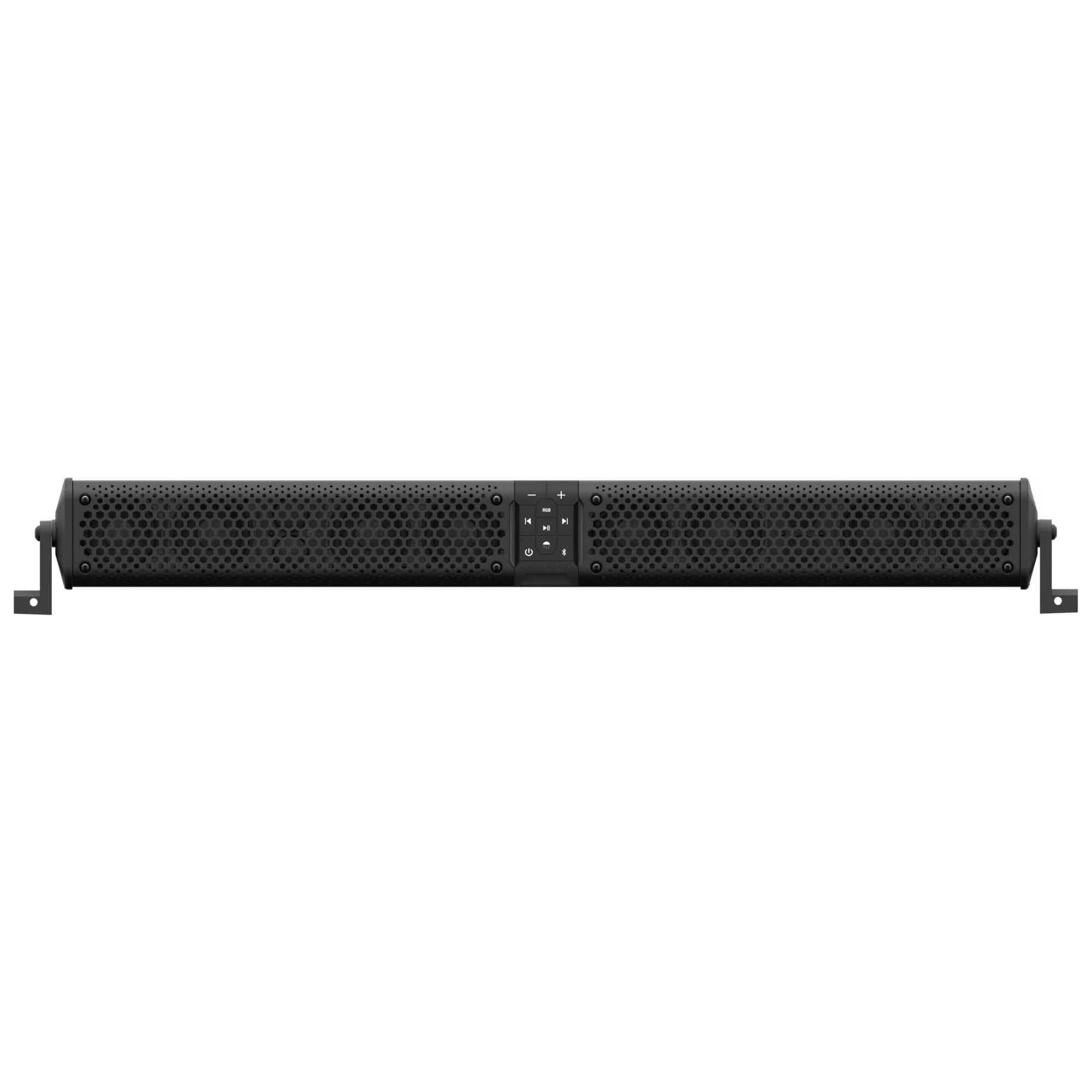 Wet Sounds Stealth Xt 12-B - All-In-One Ip67 Weatherproof 300-Watt Amplified Bluetooth 12-Speaker Soundbar With Remote - Black