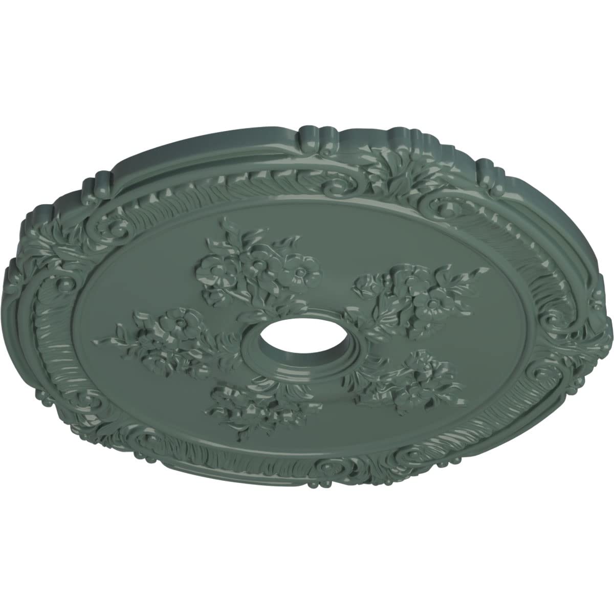Ekena Millwork Cm26Atcbf Attica With Rose Ceiling Medallion, 26''Od X 3 3/4''Id X 1 1/2''P, Hand Painted Cloud Burst