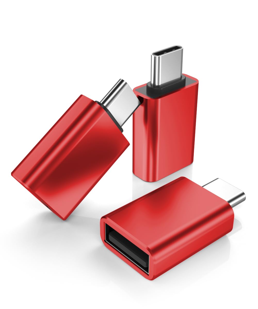 Basesailor Usb C To Usb Adapter 3 Pack,Usbc Male To Usb A 3.0 Female Otg Adapter,Type C Thunderbolt 3/4 Converter For Iphone 16