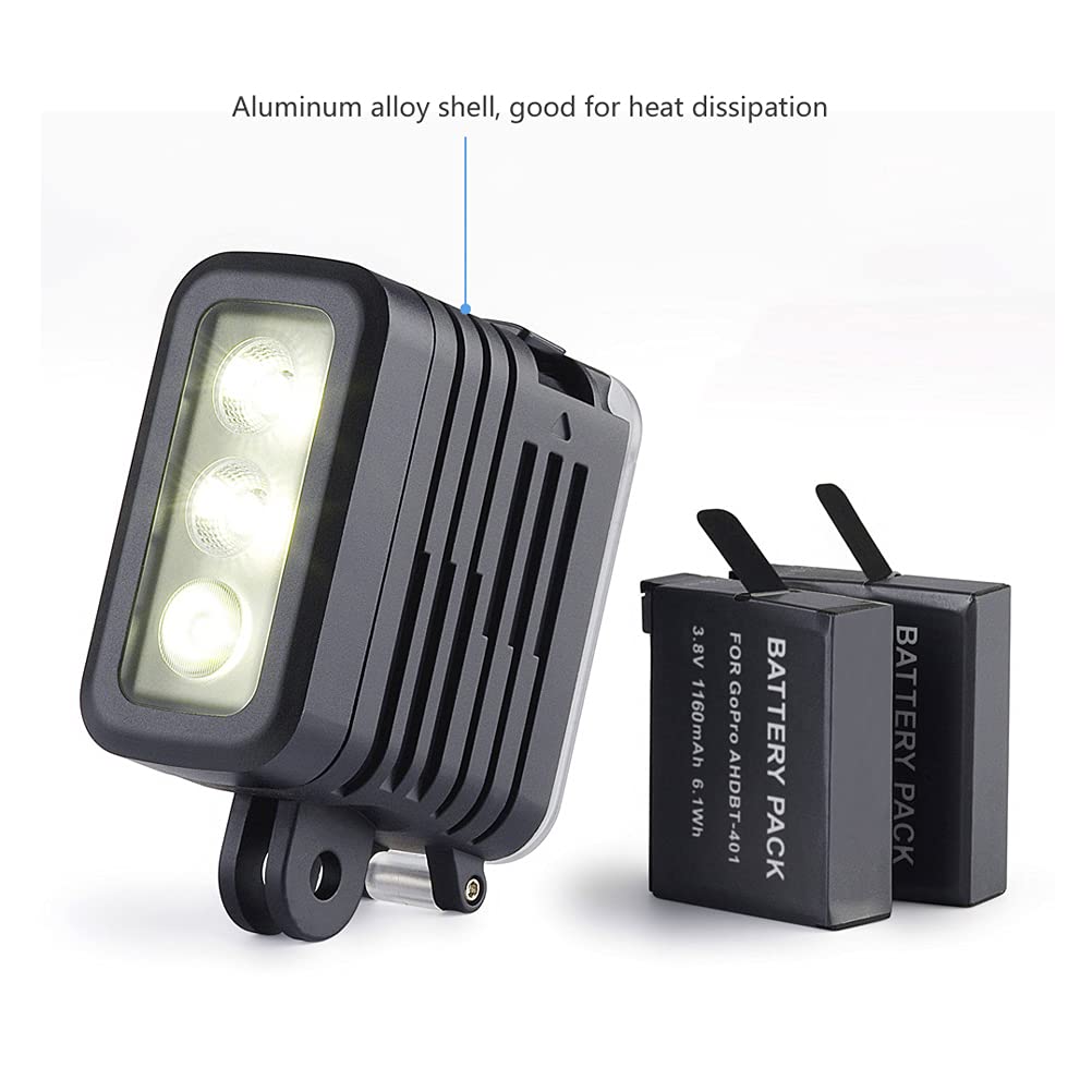 Soonsun Diving Light High Power Rechargeable Dimmable Waterproof Led Video Light Fill Night Light For Gopro Hero 13/12/11/10/9/8