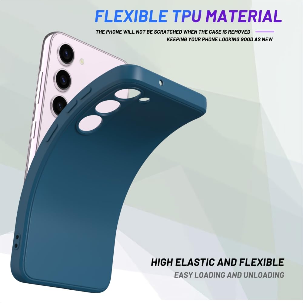 Wogroo For Samsung Galaxy S24 Plus Case Dark Blue, Scratch Resistant With Soft Touch, Slim Thin Phone Cover For Samsung Galaxy S