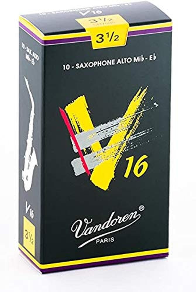 Vandoren Sr7035 Alto Sax V16 Reeds Strength 3.5; Box Of 10