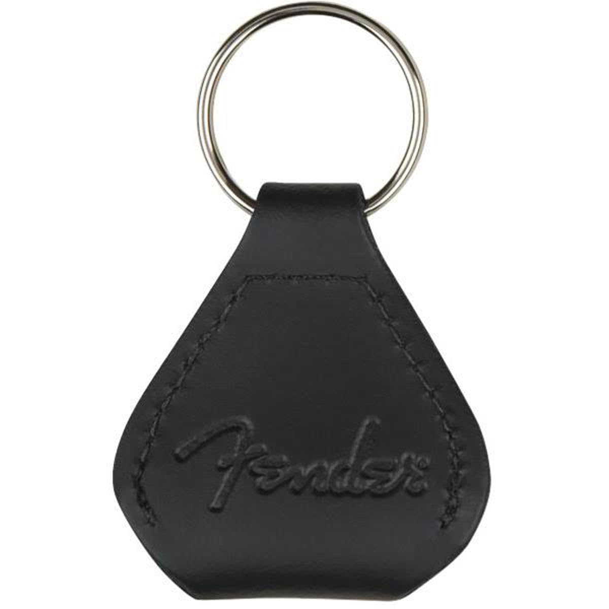 Fender Leather Pick Holder Keychain, Black