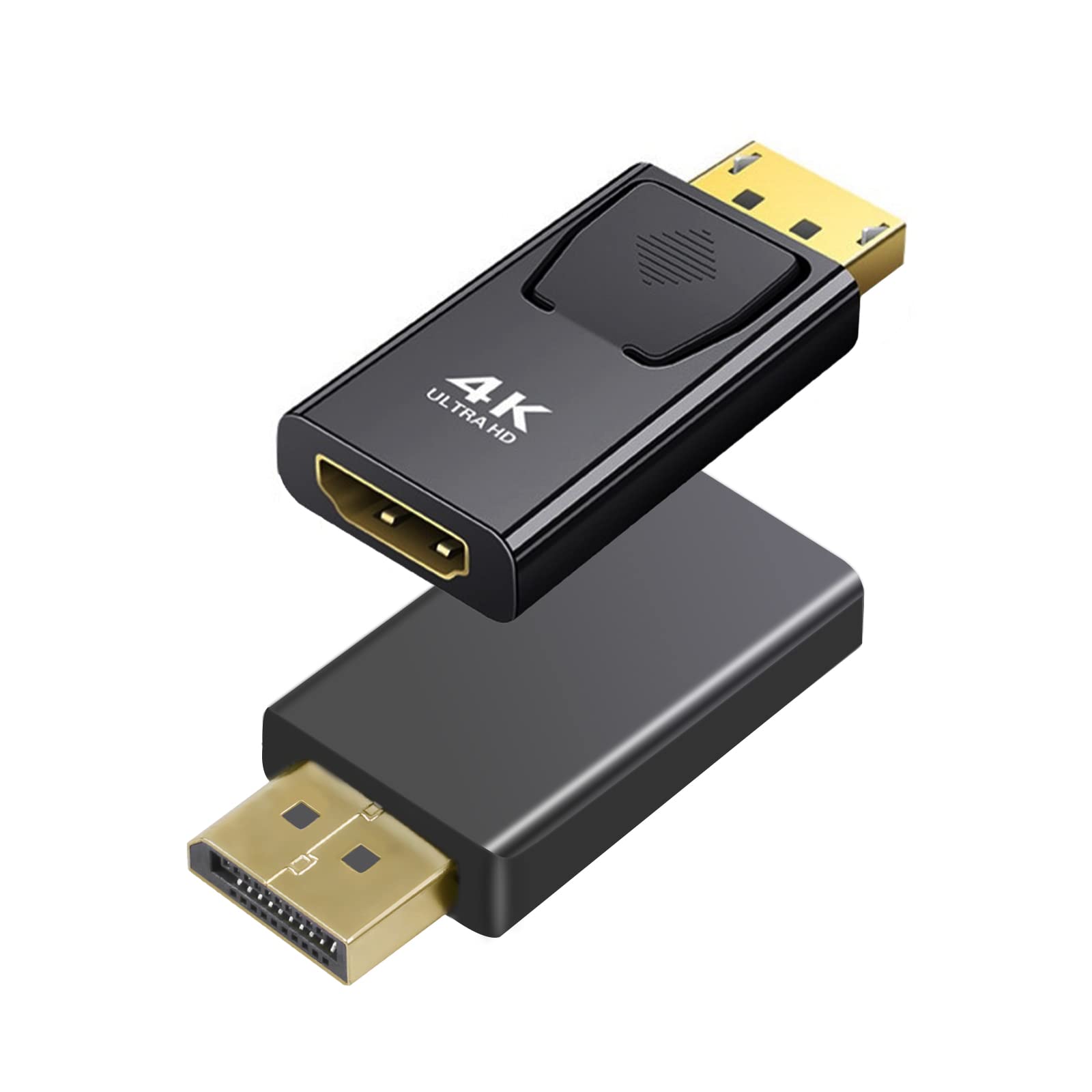 Nolyth 4K Displayport To Hdmi Adapter 2 Pack, Uni Directional Dp Pc To Hdmi Monitor Converter, Compatible With Lenovo, Dell, Hp