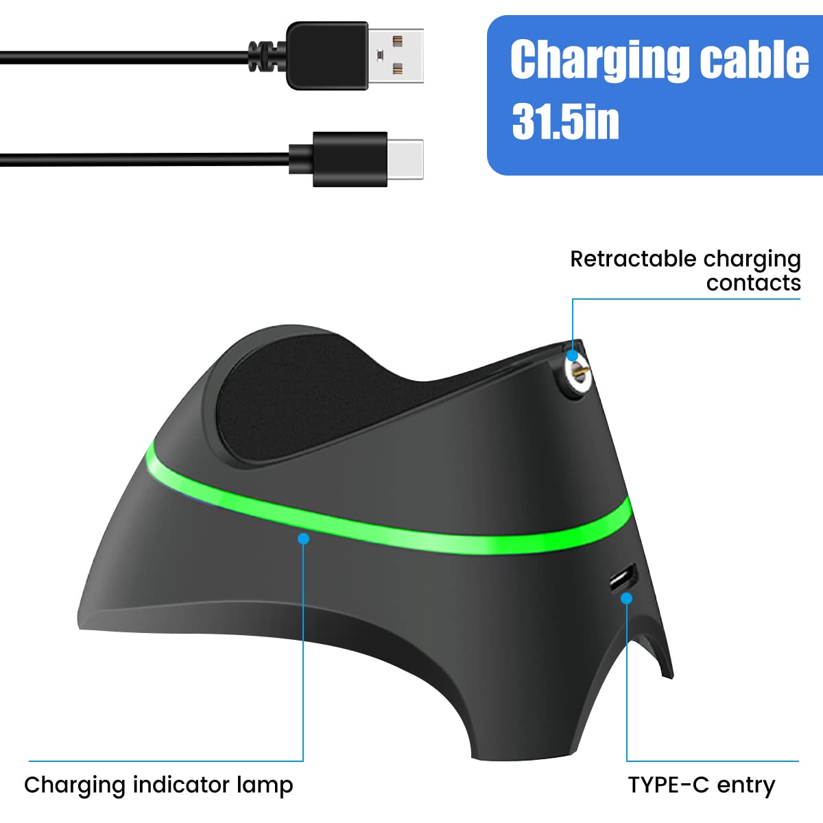 Controller Charger Dock For Playstation 5, Switch Pro, Xbox Series S/X, Ps5, Ps4, Ic Protection, Playstation 4 Charging Docking