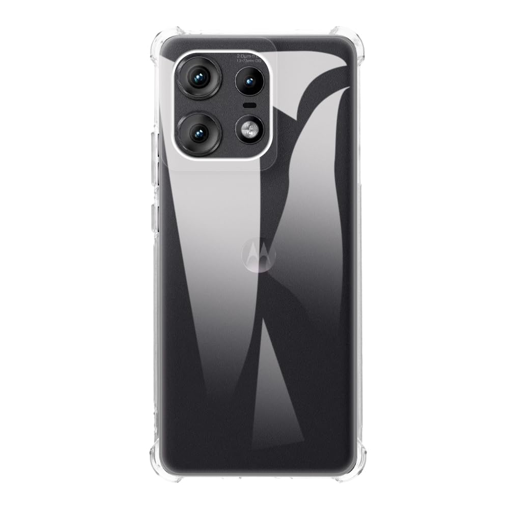 Shantime For Motorola Edge 50 Pro 5G Case, Soft Tpu Back Cover Shockproof Silicone Bumper Anti Fingerprints Full Body Protective
