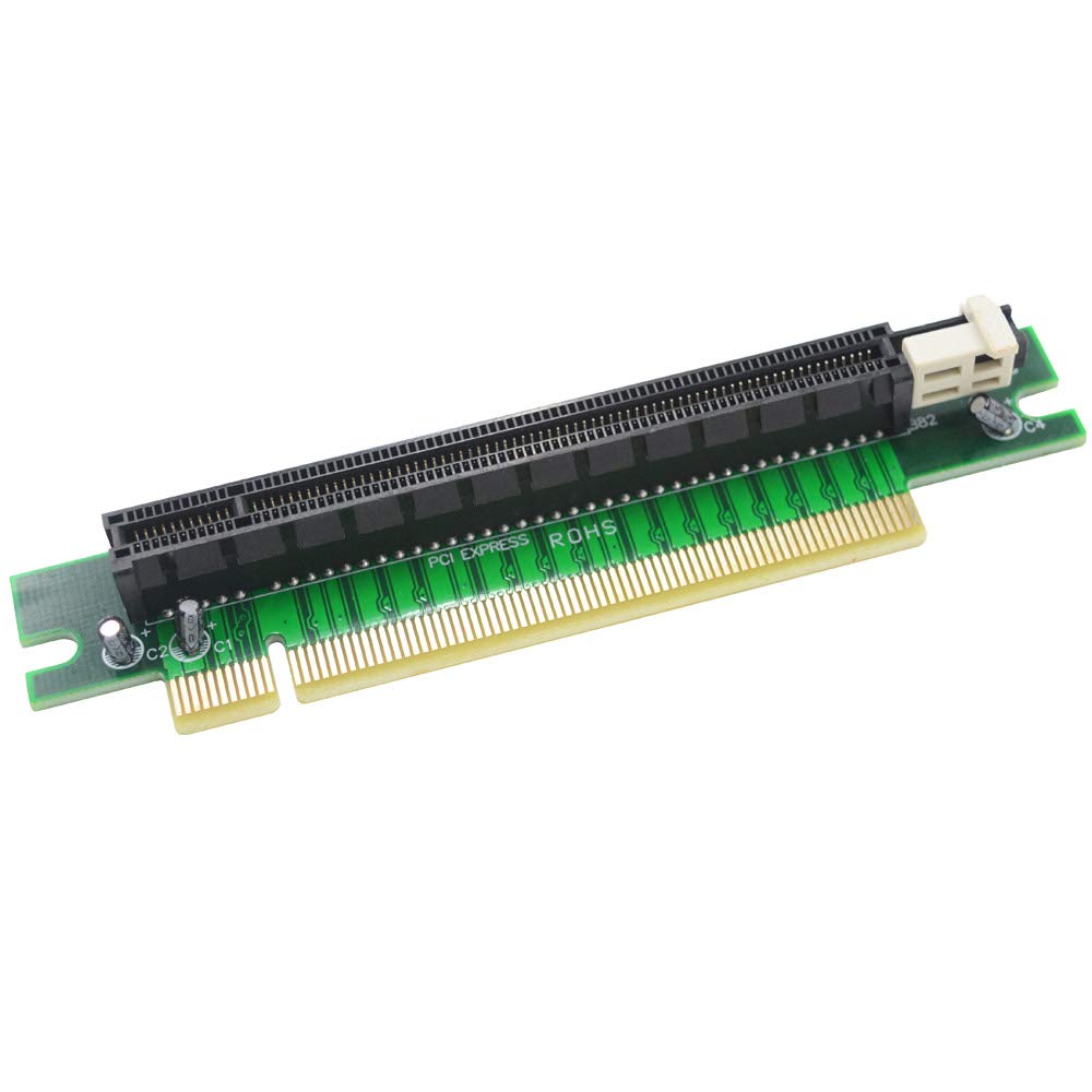 GODSHARK PCI-Express 16x Riser Card 90 Degree Right Angle Riser Adapter Card 1U 2U