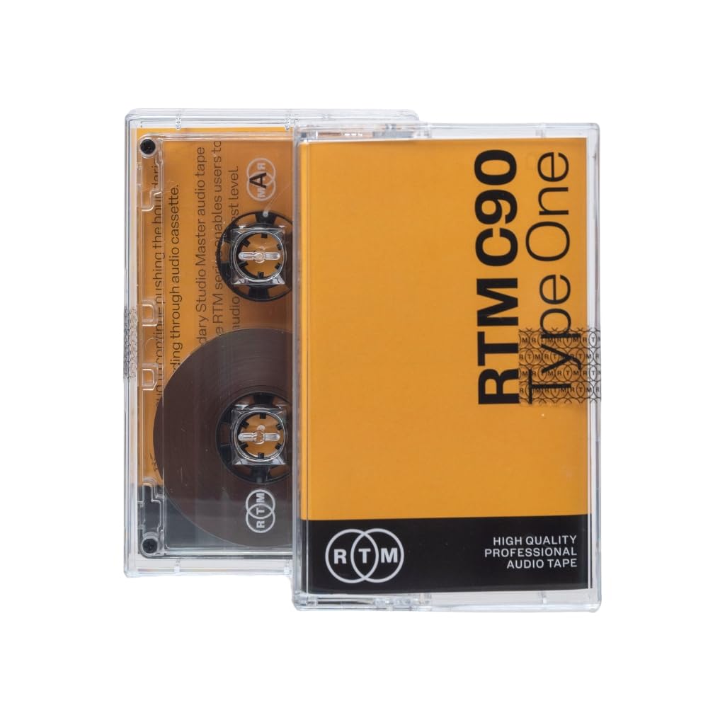 Rtm C90 | Type 1 90 Minute Blank Music Cassettes | Ideal For Audio Recording | Studio Quality | Single Cassette