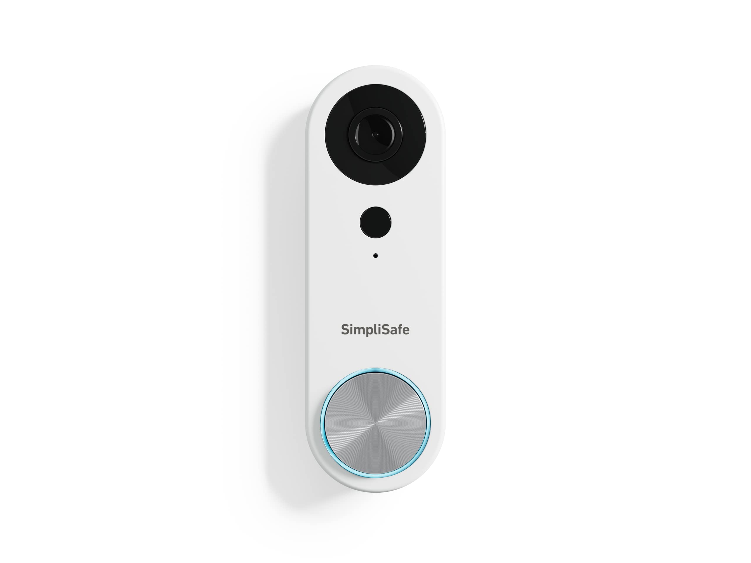 SimpliSafe Wired Doorbell,1080p - Compatible with SimpliSafe Home Security System - Latest Gen