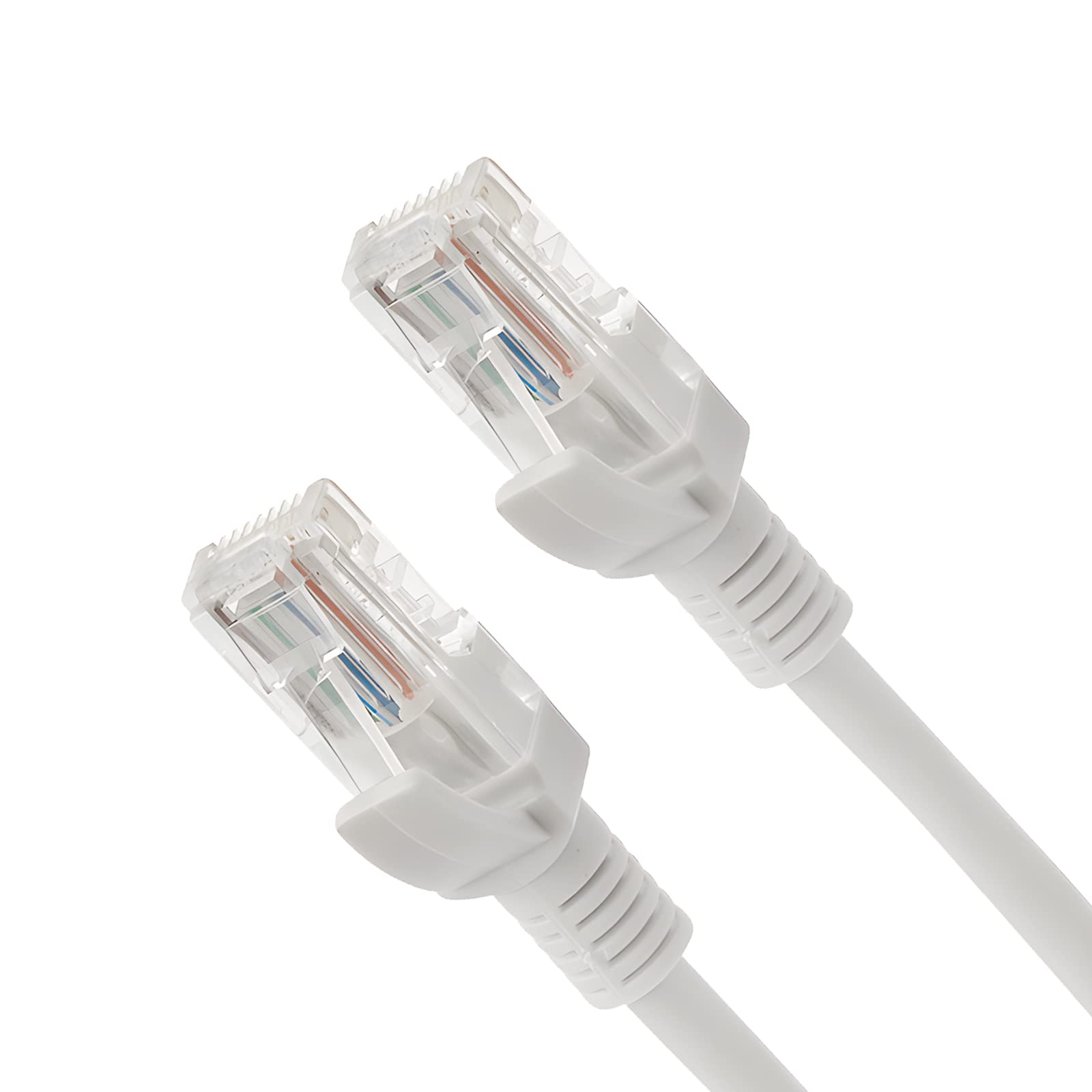 Centropower Cat 5E Ethernet Cable, White 100Ft Internet Cables Network Patch Cord For Modem, Router, Pc, Tv, Consoles, High Speed Internet