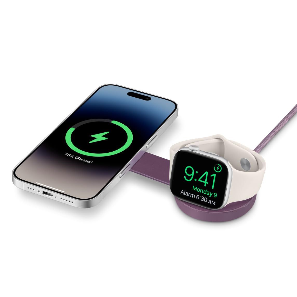 Butterfly SE 2-in-1 Compact Foldable Wireless Travel Charger, 15W MagSafe Duo Charging for iPhone, Airpods, and Apple Watch, Mid
