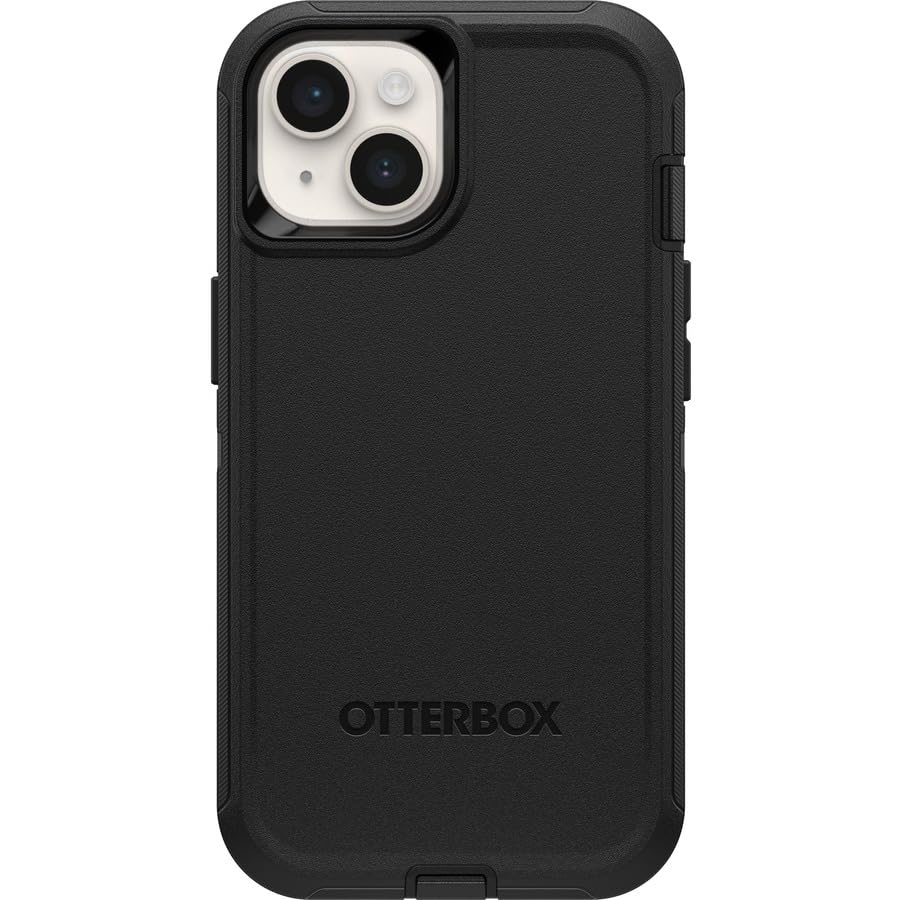Otterbox Iphone 14 & Iphone 13 (Only)   Defender Series Case   Black   Rugged & Durable   With Port Protection   Includes Holste