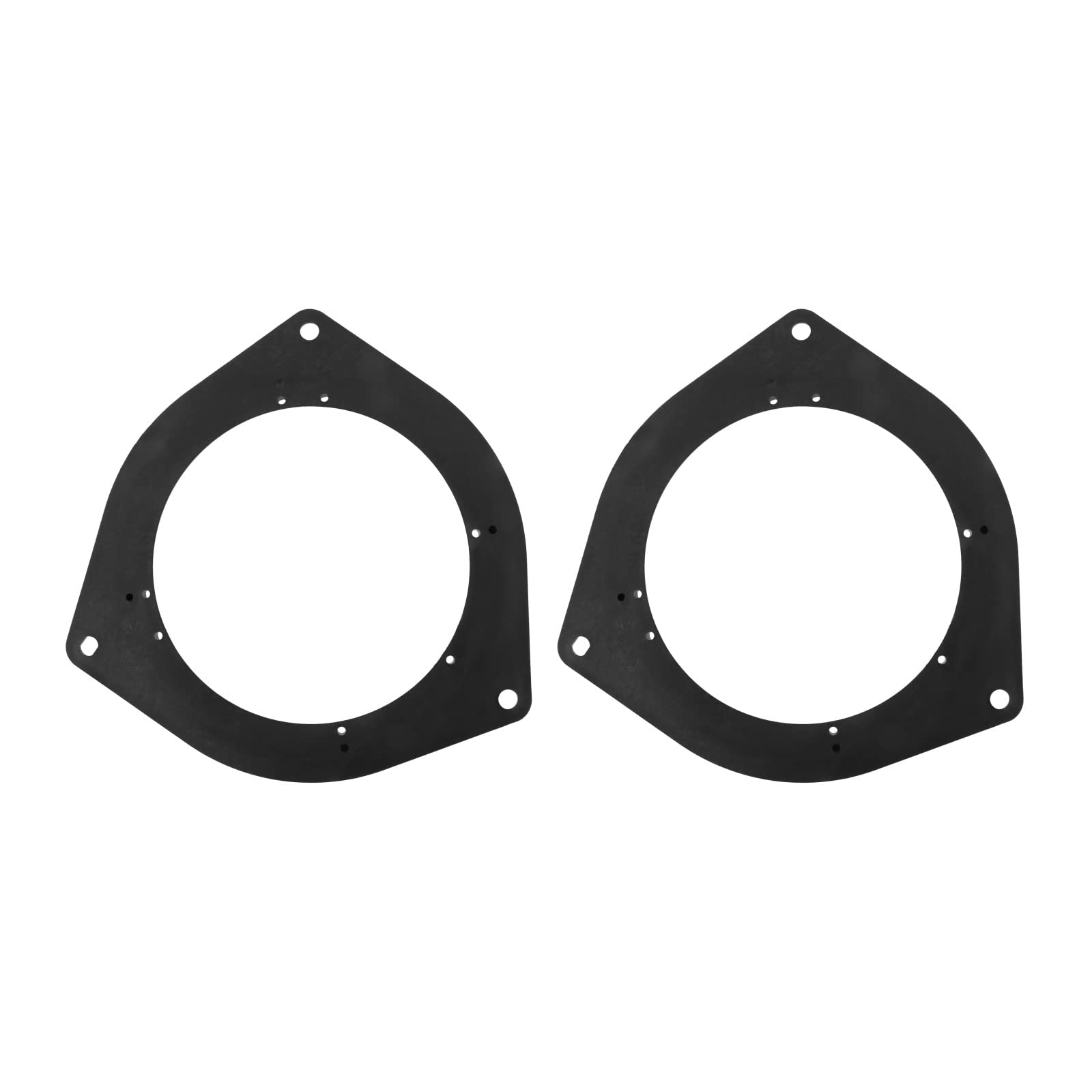 6.5' Car Speaker Spacers Adapter (2Pcs) Fits For Toyota Crown Reiz, Plastic Black Mounting Spacer Adaptor Ring