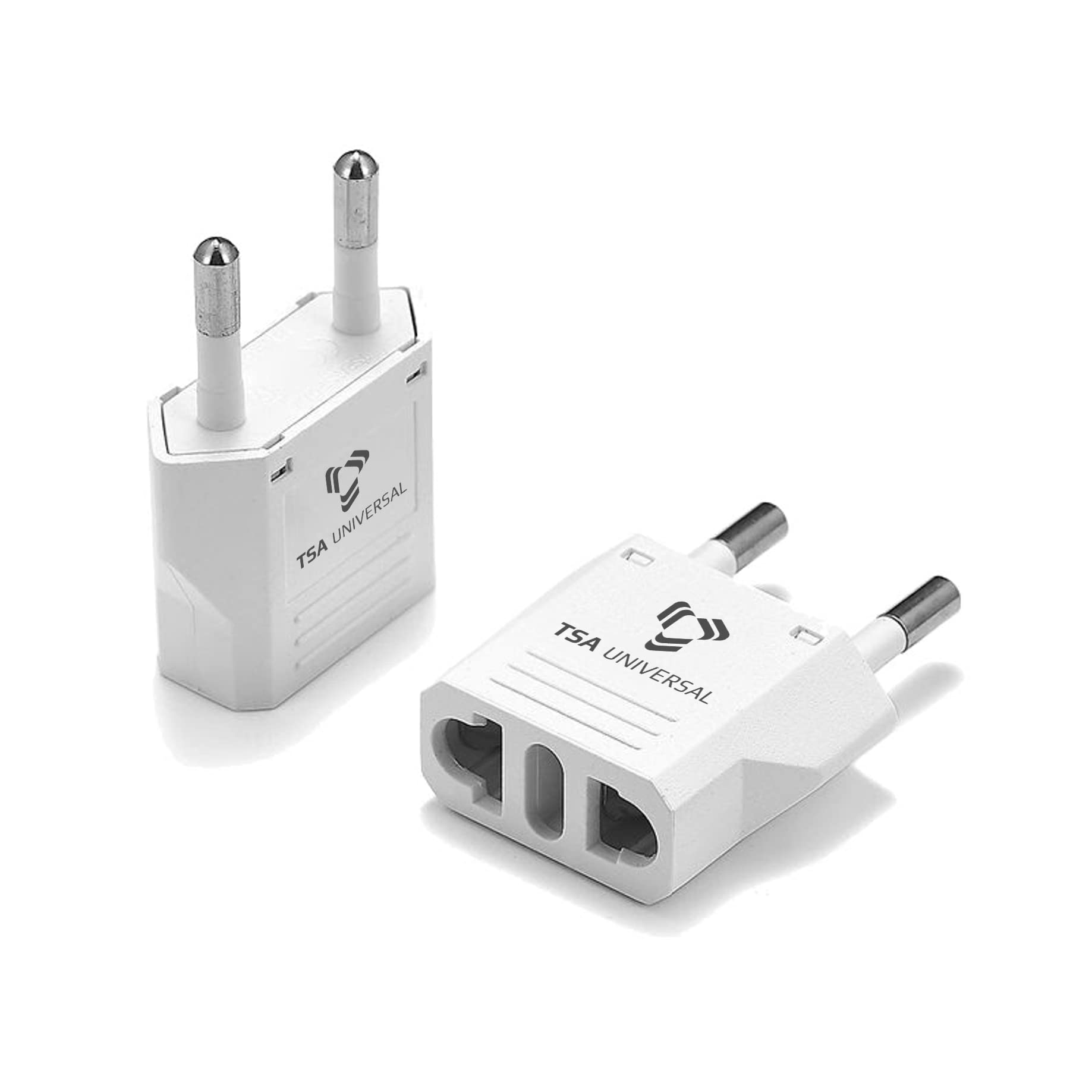 United States To Sweden Travel Power Adapter To Connect North American Electrical Plugs To Swedish Outlets For Cell Phones, Tabl