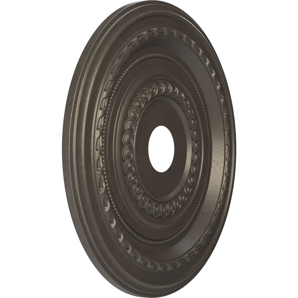Ekena Millwork Cmp22Codst Cole Thermoformed Pvc Ceiling Medallion (Fits Canopies Up To 6), 22Od X 3 1/2Id X 1P, Universal Aged M