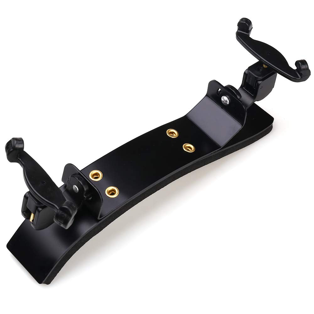 Nanyi 4/4 Violin Shoulder Rest, Premium Large Arc Aluminum Alloy Plate Skeleton High Strength Sponge Comfortable Violin Shoulder
