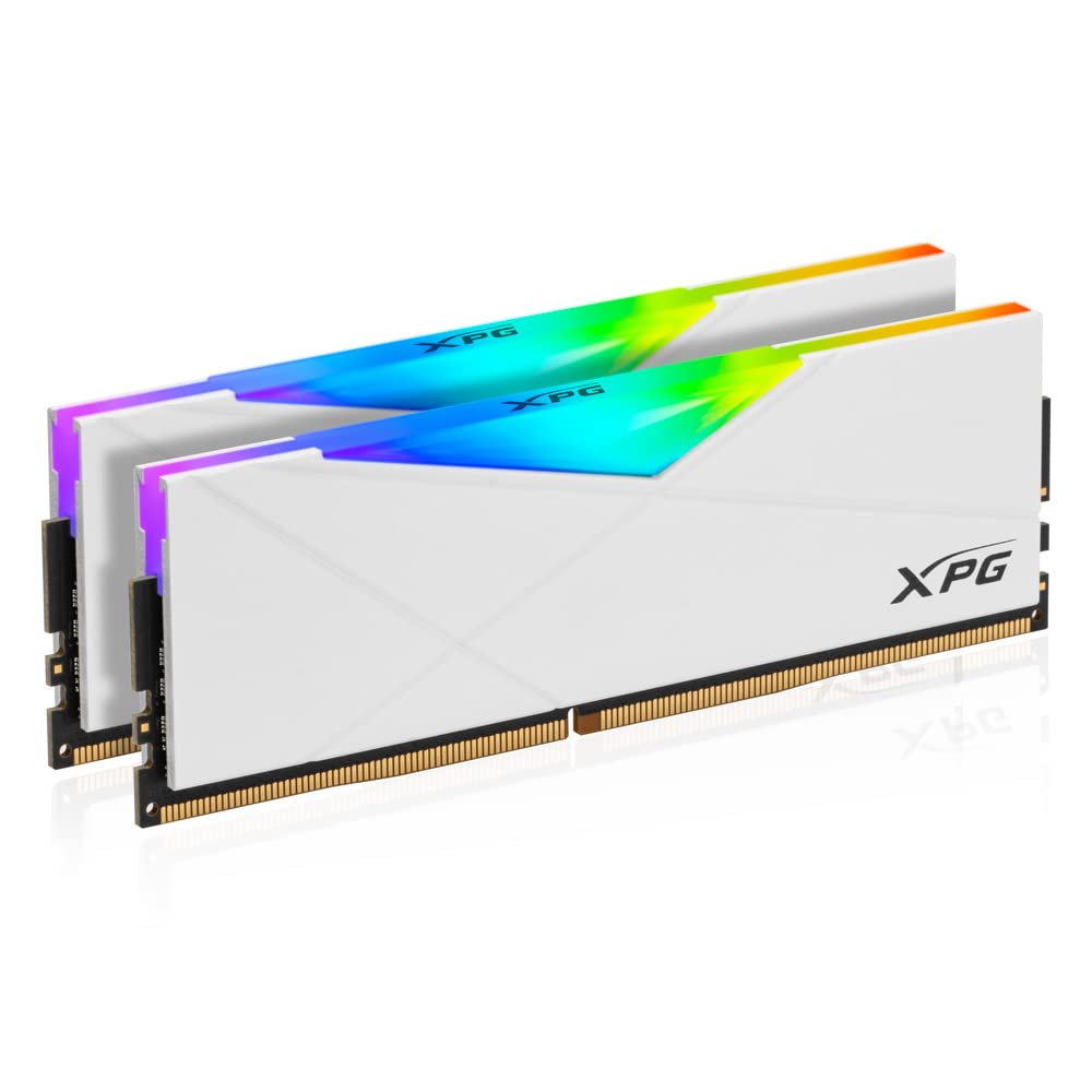 Xpg Ddr4 D50 Rgb 32Gb (2X16Gb) 3200Mhz Pc4 25600 U Dimm 288 Pins Desktop Memory Cl16 Kit White (Ax4U320016G16A Dw50)