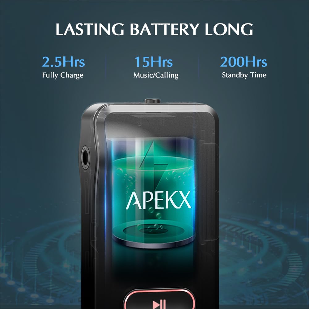 Apekx Bluetooth Adapter For Car, Wireless 3.5Mm Aux Hi-Fi Audio Receiver With 15H Battery Life, For Home Stereo, Wired Headphone