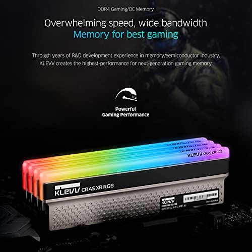 Klevv Cras Xr Rgb Ddr4 16Gb (2X8Gb) 3600Mhz Cl18 1.35V Gaming Desktop Ram Memory Sk Hynix Chip Xmp 2.0 Ready (Kd48Gu880 36A180Z)