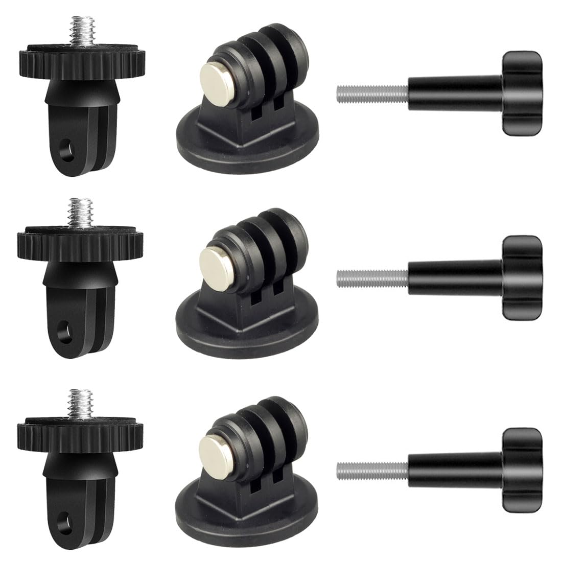 Action Camera Tripod Mount Adapter 1/4'' 20 Conversion Adapter Converter Compatible With Gopro Dji Osmo Insta360 Sjcam Akaso For