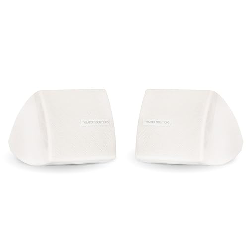 Theater Solutions Ts30W Mountable Indoor Speakers White Bookshelf Pair