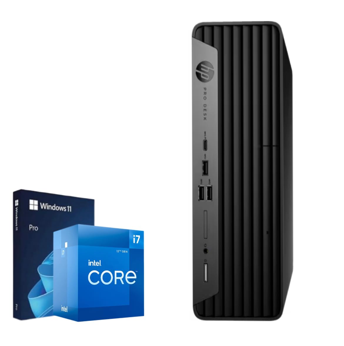 Hp Prodesk Sff | Business/Home Use Desktop Computer | Intel 12-Core 12Th I7 | Windows 11 Pro | Hdmi | Display Port (64Gb Ram | 1