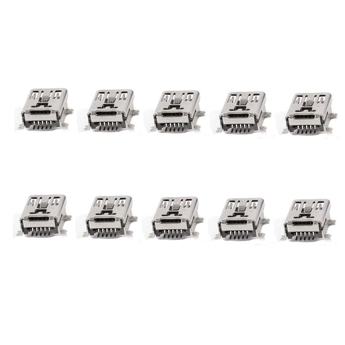 Gdqlcnxb 10 Pack Mini Usb Type B Female Port 5 Pin 180 Degree Smd Smt Pcb Jack Socket
