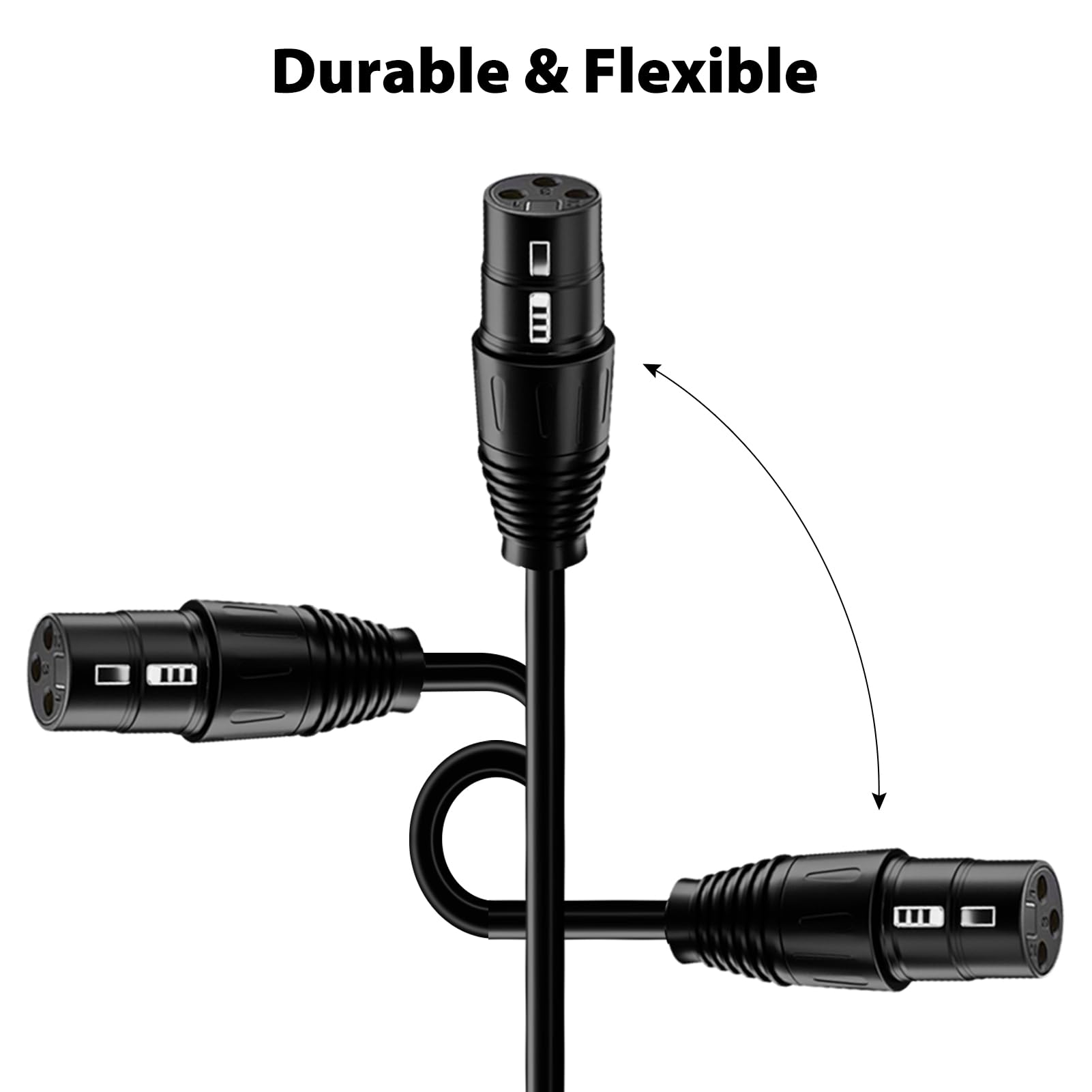 Gocpssg Xlr Cable 25Ft 2 Pack, Xlr Microphone Cable, 3 Pin Xlr Speaker Cable Male To Female Balanced Cable
