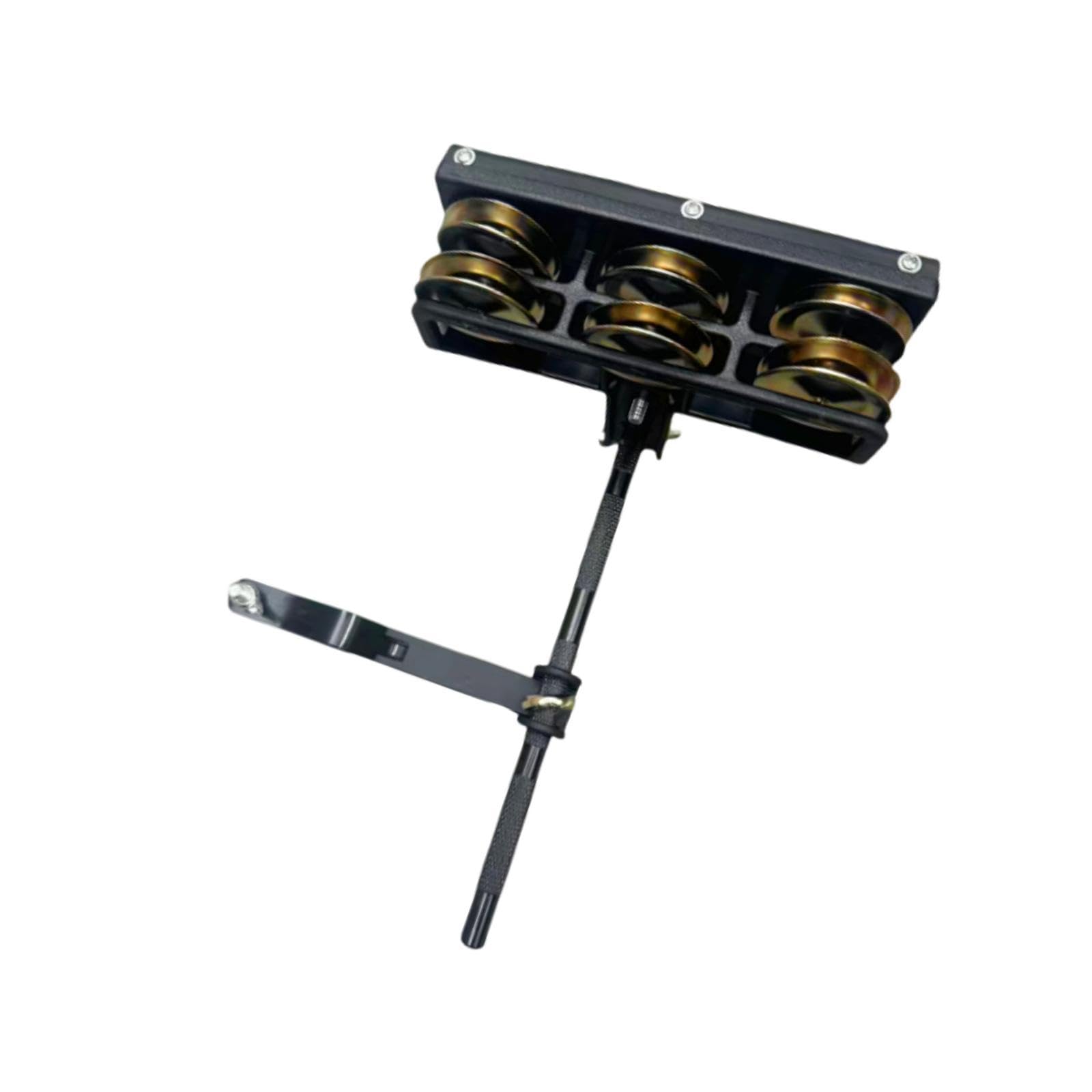 Enakshi (LABEL) Creations Double Row Tambourine Mountable Tambourine for Drummers Composers Guitarists Golden Bell plateMusical 