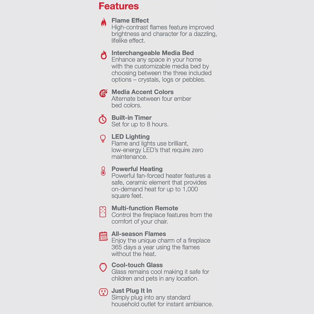 Dimplex Winslow Wall Mounted Electric Fireplace, 35' Inch, Black, 1400W   Modern Wall Electric Fireplace With Heater, Multiple Media Options, Remote Control   Slim Fireplaces For Living Room, Bedroom