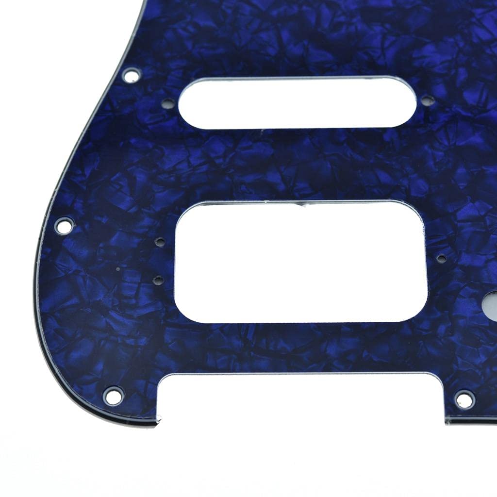 Dopro 11 Hole Strat Hss Guitar Pickguard 3 Screw Humbucking Pickup Mount For American Fd Stratocaster Blue Pearl