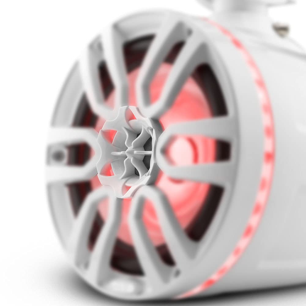 Ds18 Nxl X8Tp/Wh Hydro 8'' Marine Water Resistant Wakeboard Towers Speakers With Integrated Rgb Led Lights   375 W Max 125 W Rms