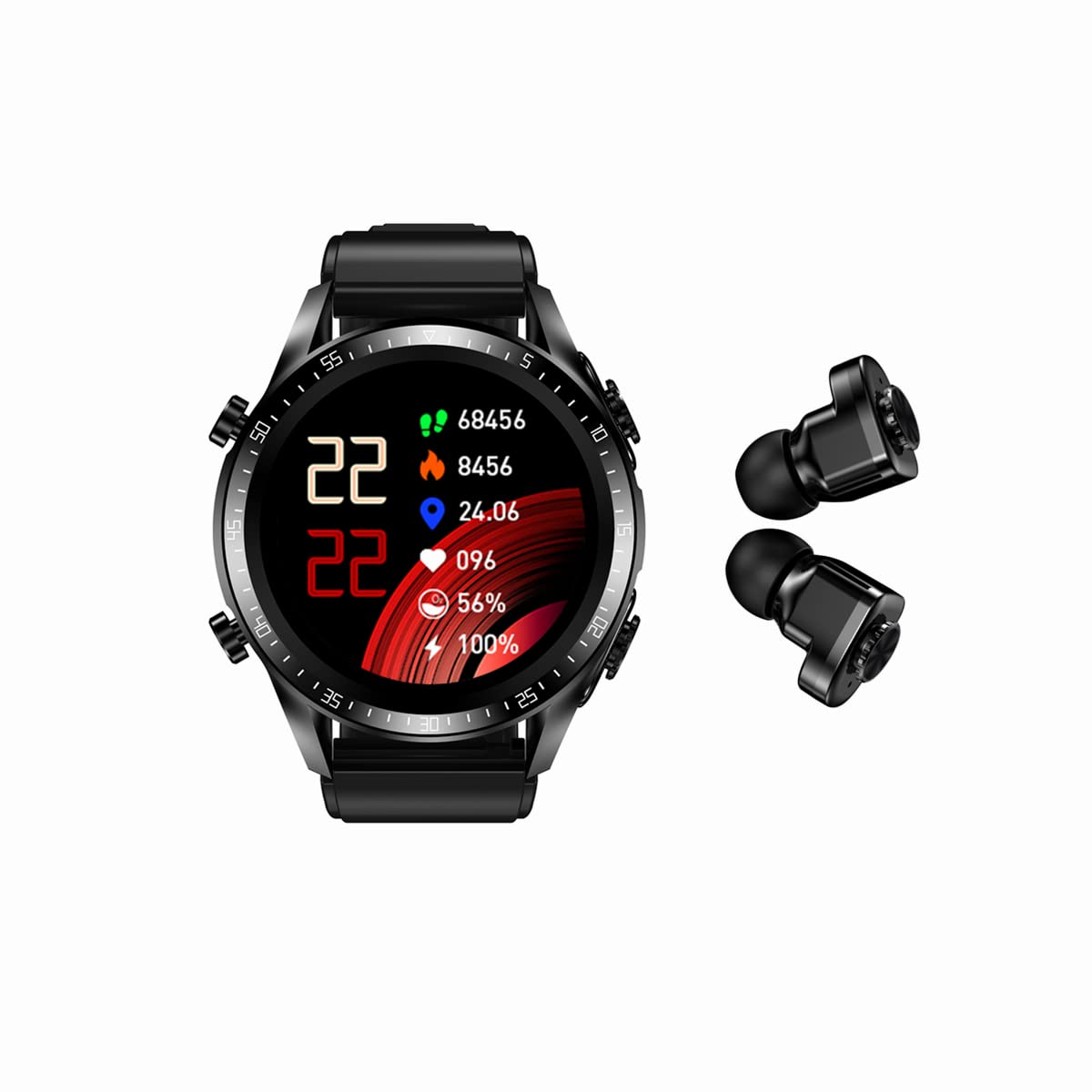 Tuanzi Jm03 2 In 1 Smart Watch With Earbuds 1.28'' Smartwatch Tws Hifi Stereo Wireless Headset Combo Bluetooth Phone Call For An