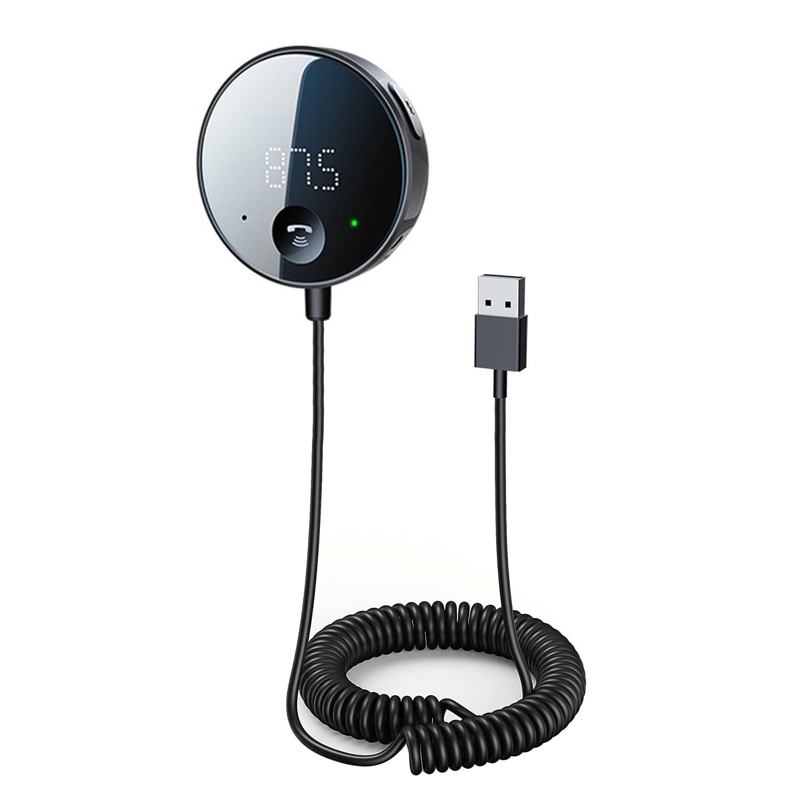 eppfun Bluetooth FM Transmitter for Car, AUX Adapter, Bluetooth Receiver for Car Music/HandsFree Calls/Stereo Audio