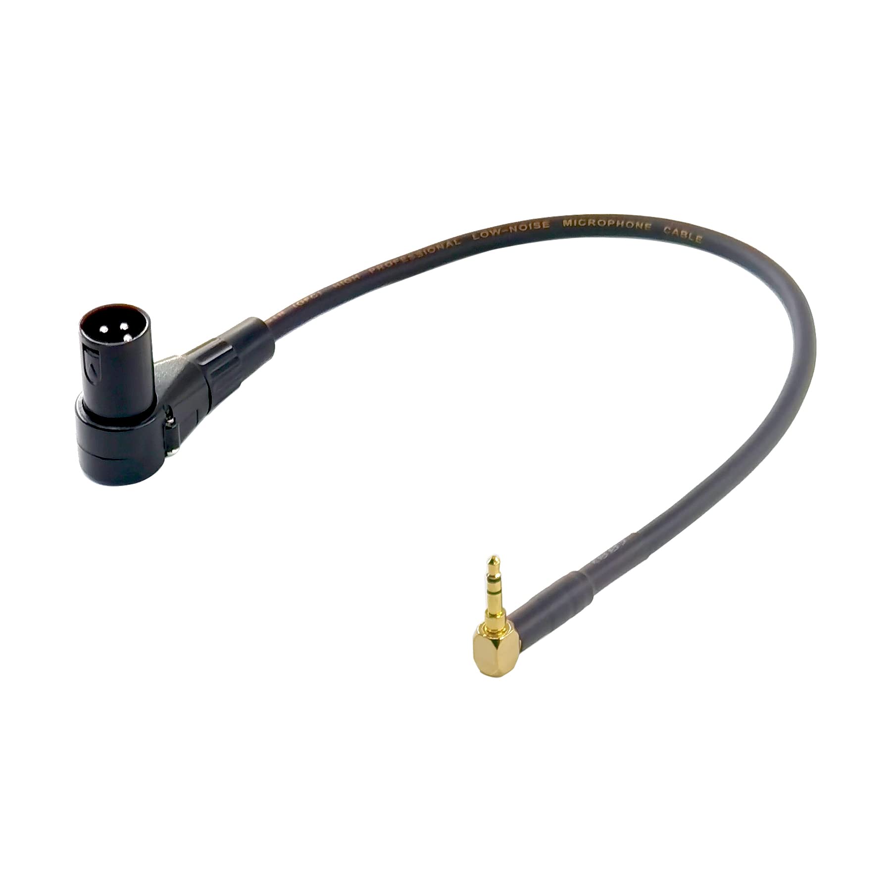 Wjstn Right Angle Male Xlr To 3.5Mm Adapter,3.5Mm (1/8 Inch) Trs To Xlr Stereo Male To Xlr Male Cable (1Feet)