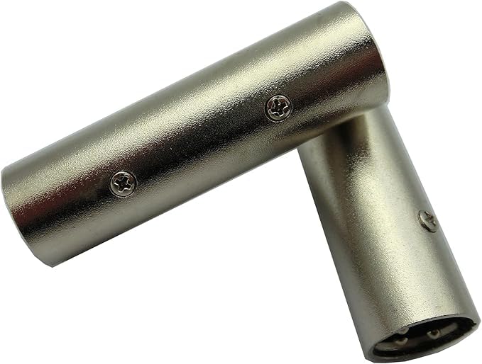 Xlr Adapter Connectors 4 Pack ,2 Xlr Male To Male Connectors And 2 Xlr Female To Female Connectors For Microphone, Mixer, Silver